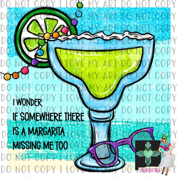 SOMEWHERE THERE IS A MARGARITA MISSING ME TOO